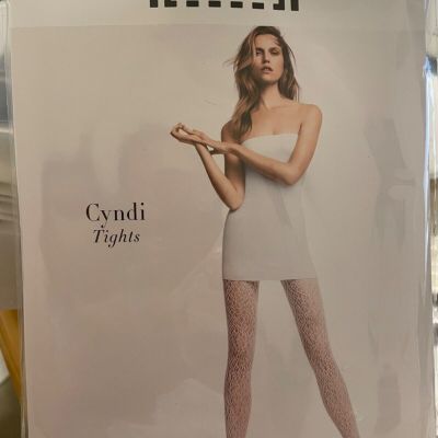 Wolford Cyndi Tights White Large New in Package